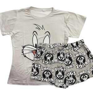 Bugs Bunny Pajama Set - White and Gray